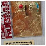 Upper Deck 1995 23Kt Jordan and Bleachers 1996 23 Kt Rodman