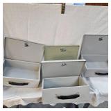 4-Fireproof Lock Boxes, all use the same Key