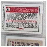 Topps Ripken Jr Rookie Card #4502, Micky Mantle #15290, Mickey Mantle #757, Mark McGwire #1494, Sosa #893,Ken Griffey Jr #759, Nolan Ryan B237, B4682,B4667