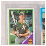 1987 McGwire Topps Allstar Rookie, 1987 Mothers Rookie McGwire, Fleer McGwire Rookie, Don Russ Rookie
