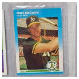 1987 McGwire Topps Allstar Rookie, 1987 Mothers Rookie McGwire, Fleer McGwire Rookie, Don Russ Rookie