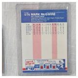 1987 McGwire Topps Allstar Rookie, 1987 Mothers Rookie McGwire, Fleer McGwire Rookie, Don Russ Rookie