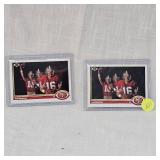 2-Joe Montana UpperDeck Cards in Cases
