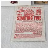 1997 Chicago Bulls Starting Five 23Kt Card
