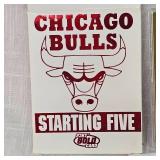 1997  Chicago Bulls Starting Five 23 Kt Card  & Fleer Ultra Stephon Marbury Rookie
