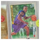 1997  Chicago Bulls Starting Five 23 Kt Card  & Fleer Ultra Stephon Marbury Rookie