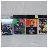 Set of 4 Kevin Garnett Rookie Cards with Very Excellent Set in Hardcases Since Issued