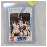 1989 Michael Jordan College Card, North Carolina