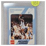 1989 Michael Jordan College Card, North Carolina