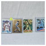 Fleer 1990 Juan Gonzalez, 93 Rod Carew Pure Gold, Marty Cordova Topps Stadium Club, Topps Puckett Rookie Card