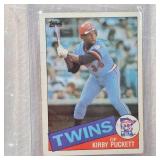 Fleer 1990 Juan Gonzalez, 93 Rod Carew Pure Gold, Marty Cordova Topps Stadium Club, Topps Puckett Rookie Card