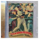 Fleer 1990 Juan Gonzalez, 93 Rod Carew Pure Gold, Marty Cordova Topps Stadium Club, Topps Puckett Rookie Card