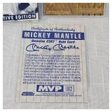 1996 Bleachers Mickey Mantle 23 Kt Card