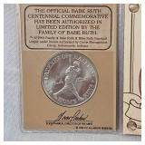 Fathers of Baseball 100 Year Anniversaary Babe Ruth Coin & Info