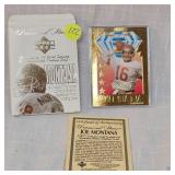 1996 Joe Montana 23 Kt Upper Deck