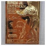 1995 Bleachers Iron Man Cal Ripken Jr 23 Kt Card