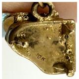 Gold Charm Bracelet with Assorted Vintage Charms and Enamel Accents including 14K and 10K