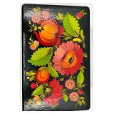 Hand-Painted Floral Russian Lacquer Box