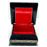 Hand-Painted Russian Lacquer Box with Church Scene