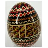 Set of 6 Hand-Painted Ukrainian Pysanky Eggs #1