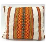 Set of 5 Handwoven Decorative Throw Pillows with Embroidered Folk Patterns