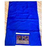 Pair of Lainmakers Handmade Quilt / Pillow with Colorful Bird and Geometric Designs