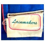 Pair of Lainmakers Handmade Quilt / Pillow with Colorful Bird and Geometric Designs