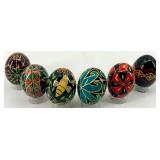 Set of 6 Hand-Painted Ukrainian Pysanky Eggs #4