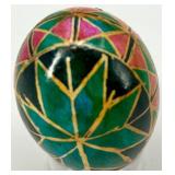 Set of 6 Hand-Painted Ukrainian Pysanky Eggs #4