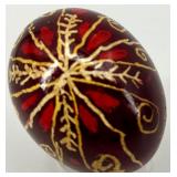 Set of 6 Hand-Painted Ukrainian Pysanky Eggs #7