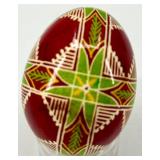 Set of 6 Hand-Painted Ukrainian Pysanky Eggs #8