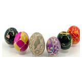 Set of 6 Hand-Painted Ukrainian Pysanky Eggs #9