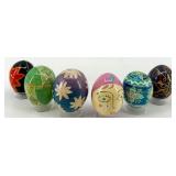 Set of 6 Hand-Painted Ukrainian Pysanky Eggs #11