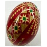 Set of 5 Hand-Painted Ukrainian Pysanky Goose Eggs