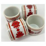 Ukrainian Arts by K.M.K. Ceramic Tableware Set with Folk Motifs