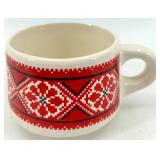 Ukrainian Arts by K.M.K. Ceramic Tableware Set with Folk Motifs