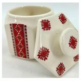 Ukrainian Arts by K.M.K. Ceramic Tableware Set with Folk Motifs