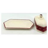Ukrainian Arts by K.M.K. Ceramic Tableware Set with Folk Motifs