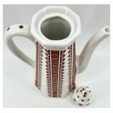 Vintage Ukraine Ceramic Coffee Pot, Mug, and Butter Dish Set - Ceramic by Tamara
