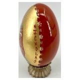 Vintage Russian Religious Icon and Painted Saint Nicholas Egg Set