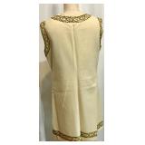 Ukrainian Embroidered Traditional 3-Piece Outfit with Vest, Top, and Skirt