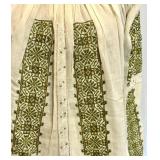 Ukrainian Embroidered Traditional 3-Piece Outfit with Vest, Top, and Skirt