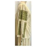 Ukrainian Embroidered Traditional 3-Piece Outfit with Vest, Top, and Skirt