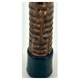 Ukrainian Carved Wooden Walking Cane with Ornate Detailing