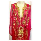 Set of 2 Traditional Ukrainian Long Robe Dresses with Embroidery