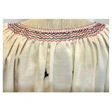 Ukrainian Folk Clothing Set with Embroidered Blouses, Vest, and Plaid Skirt