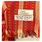 Set of 3 Colorful Vintage Scarves and Shawls with Floral and Stripe Patterns
