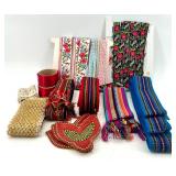 Collection of Decorative Sewing Ribbons and Trims Assorted Styles