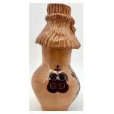 Set of 3 Vintage Ukrainian Pottery Pieces - Jug, Decorative Vessel, and Candle Holder