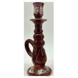 Set of 3 Vintage Ukrainian Pottery Pieces - Jug, Decorative Vessel, and Candle Holder